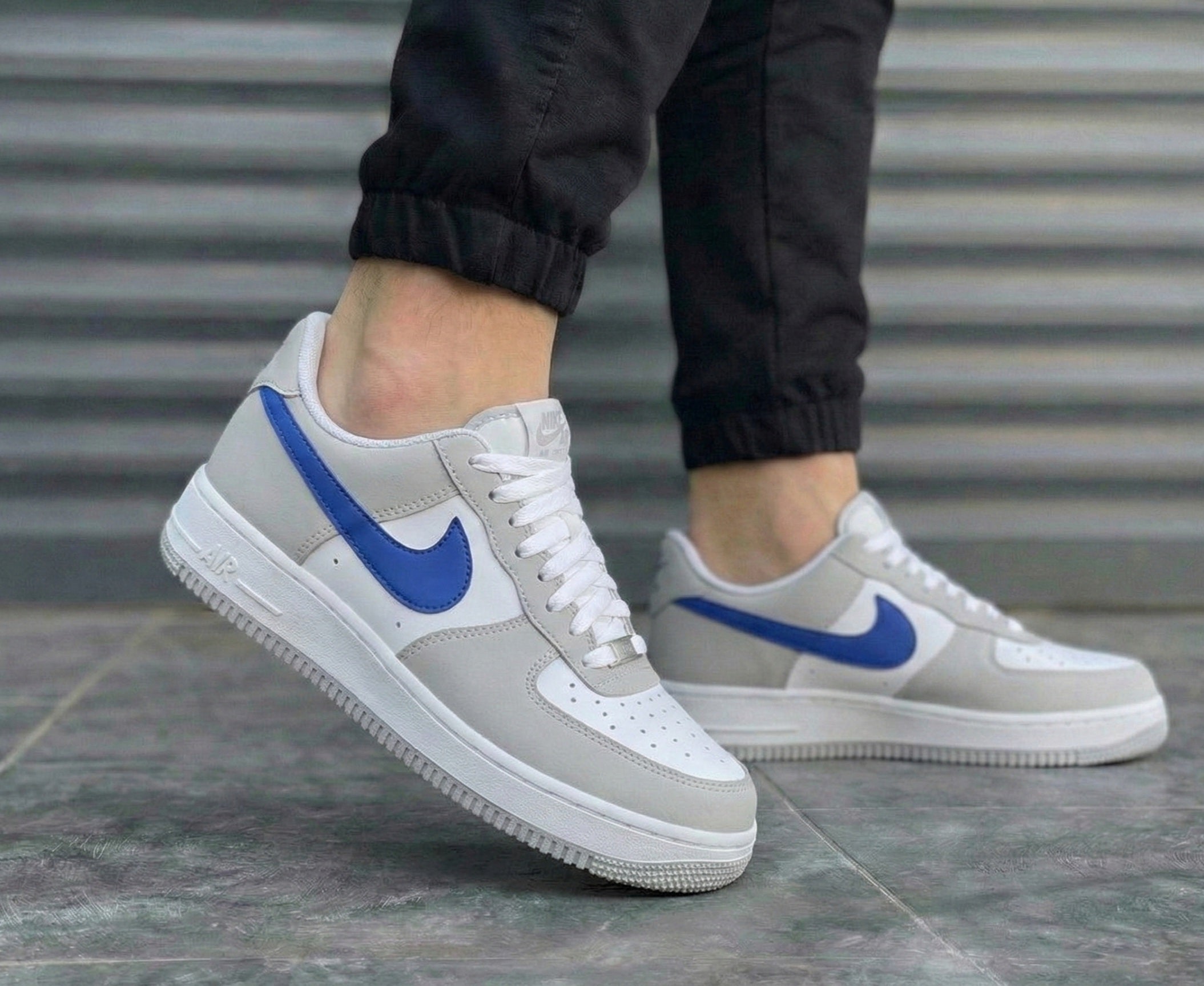 Air force 1 Gray blue