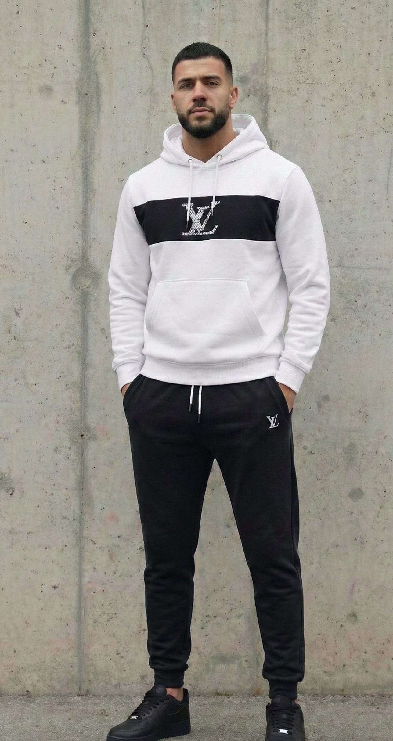 Ensemble lv white black