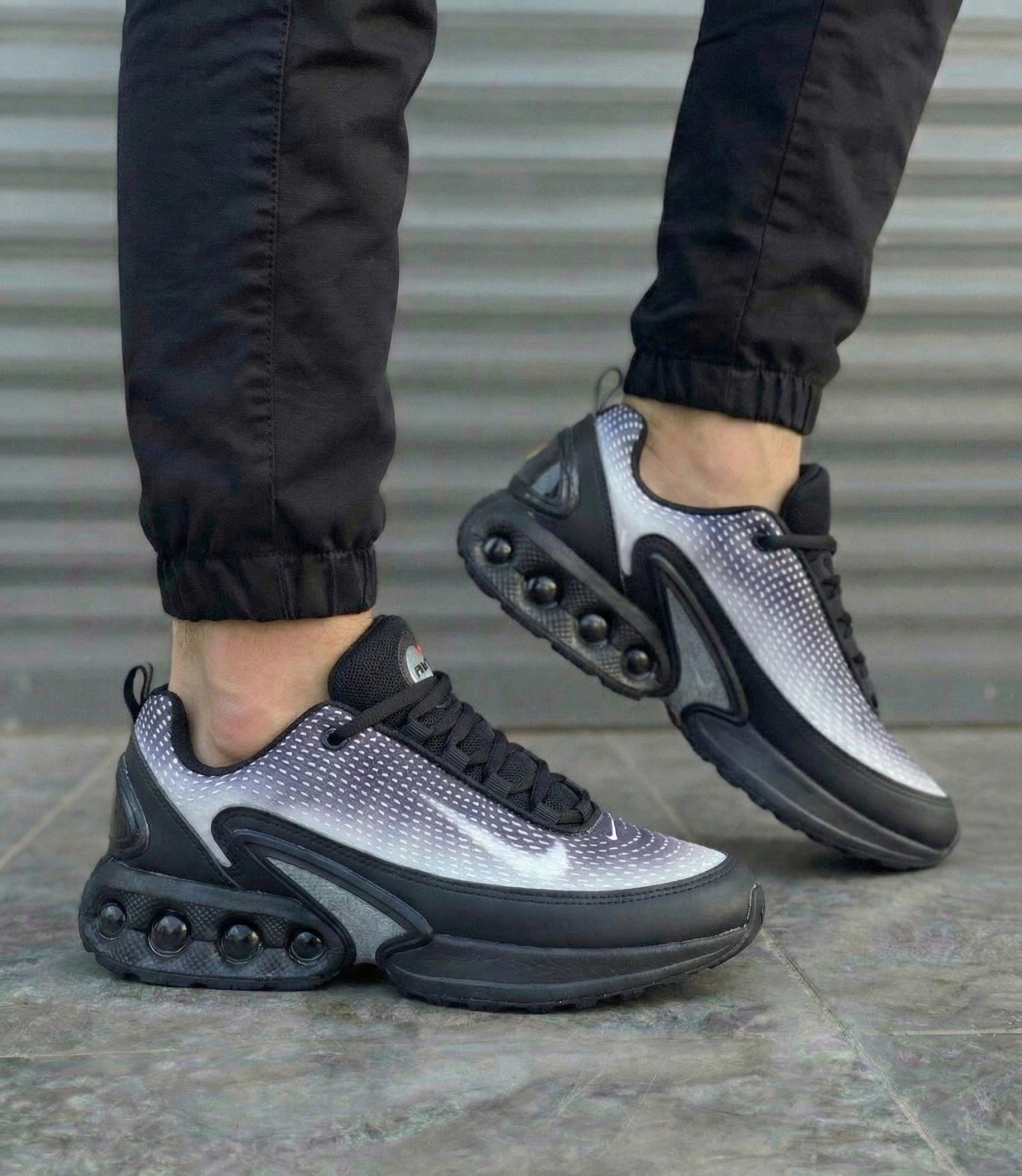 Air max dn black grey